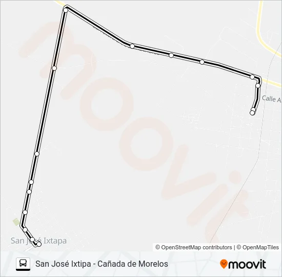 RUTA SAN JOSÉ IXTIPA Bus Line Map