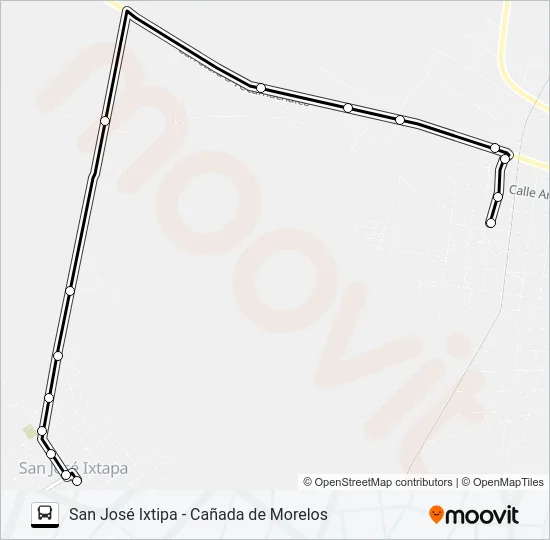 RUTA SAN JOSÉ IXTIPA Bus Line Map