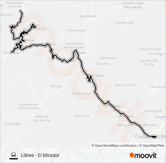 RUTA LIB.- EL MIRADOR Bus Line Map