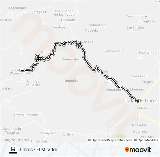 RUTA LIB.- EL MIRADOR Bus Line Map