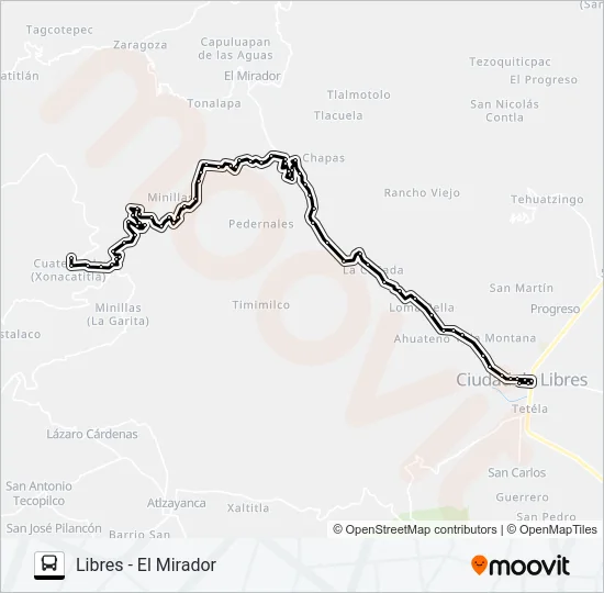 RUTA LIB.- EL MIRADOR Bus Line Map
