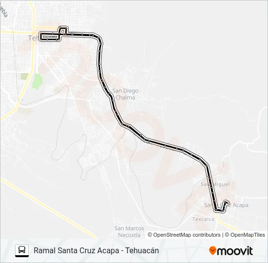 RUTA SANTA CRUZ ACAPA Bus Line Map