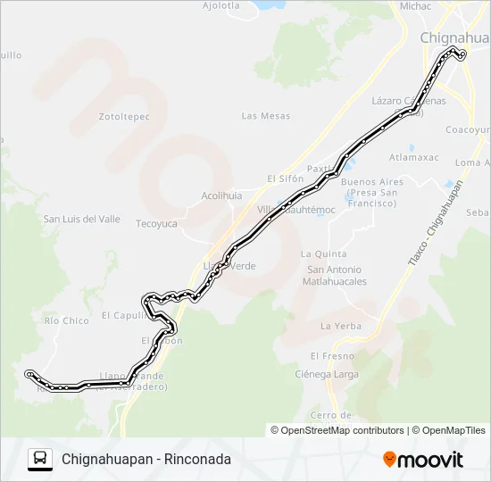 RUTA CHIG. - RINCONADA Bus Line Map