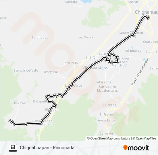 RUTA CHIG. - RINCONADA Bus Line Map