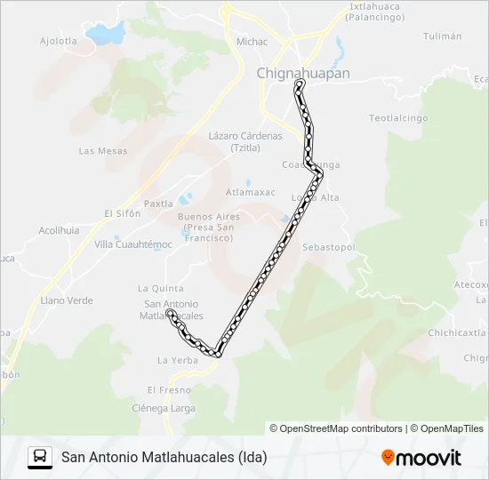 RUTA CHIG. - SN ANTONIO Bus Line Map