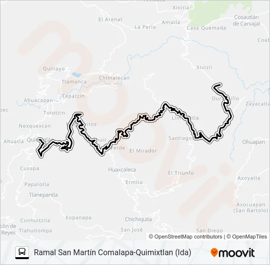 RUTA SAN MARTÍN COMALAPA Bus Line Map