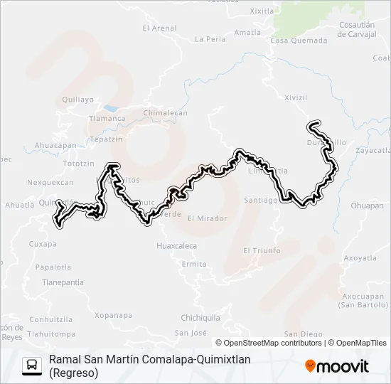 RUTA SAN MARTÍN COMALAPA Bus Line Map