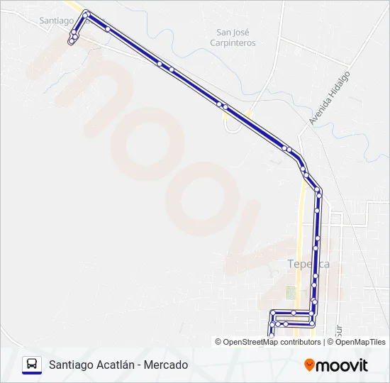 RUTA SANTIAGO Bus Line Map