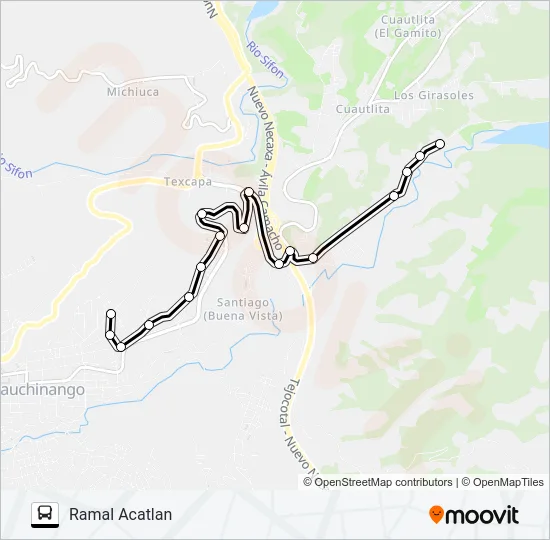 RUTA TOTOLAPA Bus Line Map