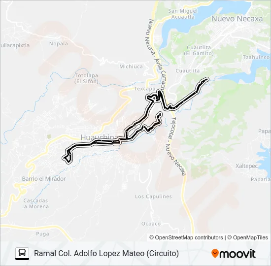 RUTA TOTOLAPA Bus Line Map