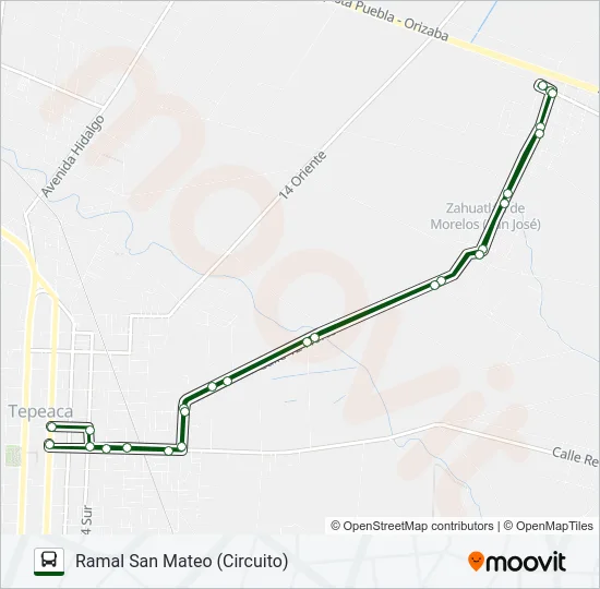 RUTA SAN MATEO Bus Line Map