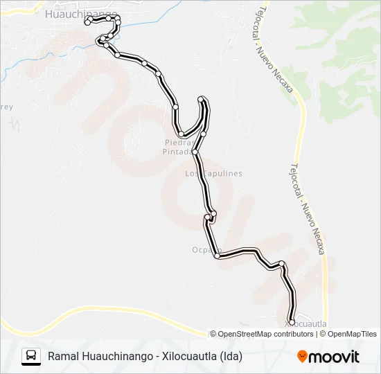 RUTA HUAUCHINANGO Bus Line Map