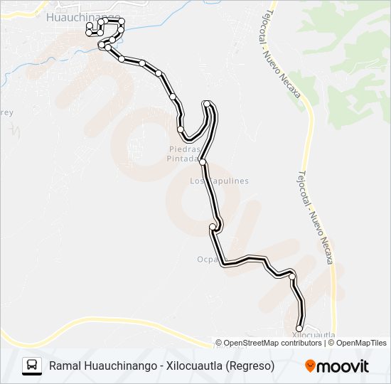 RUTA HUAUCHINANGO Bus Line Map