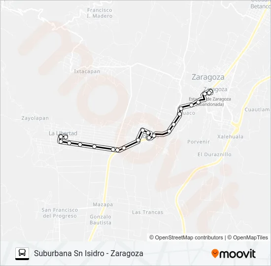 RUTA SUBURBANA SN ISIDRO Bus Line Map