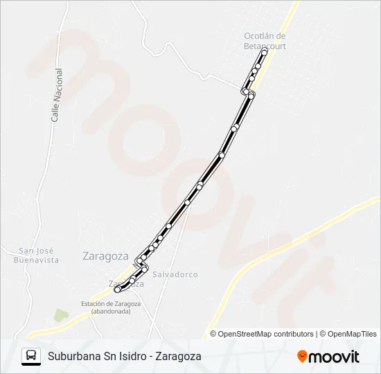 RUTA SUBURBANA SN ISIDRO Bus Line Map