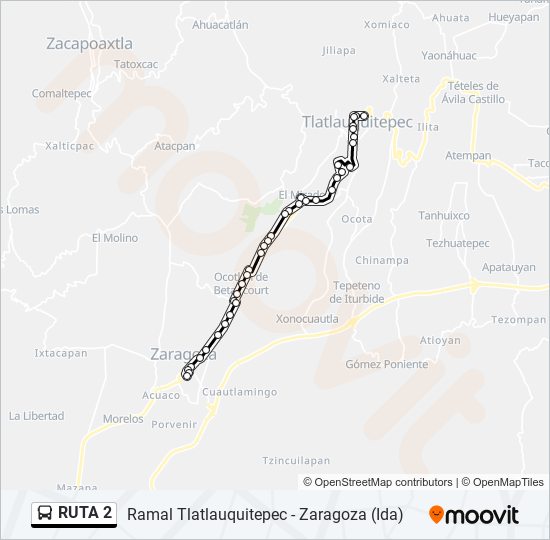 RUTA 2 bus Line Map