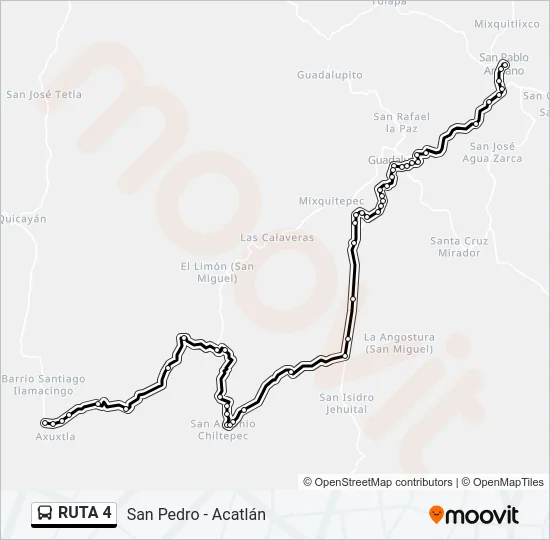 RUTA 4 Bus Line Map