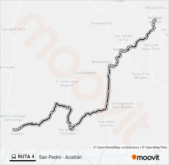 RUTA 4 Bus Line Map