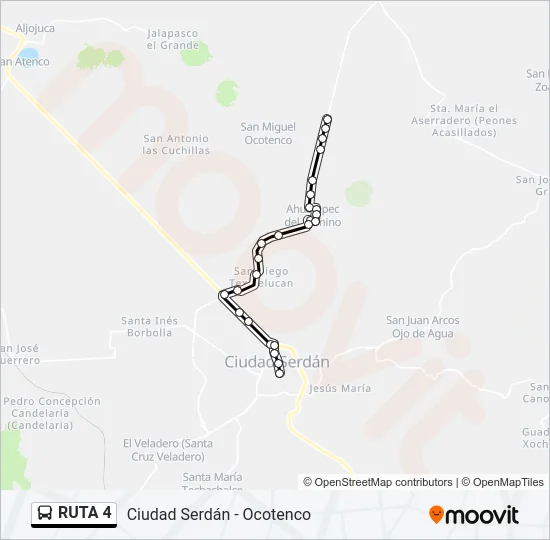 RUTA 4 Bus Line Map