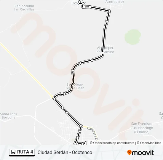 RUTA 4 Bus Line Map