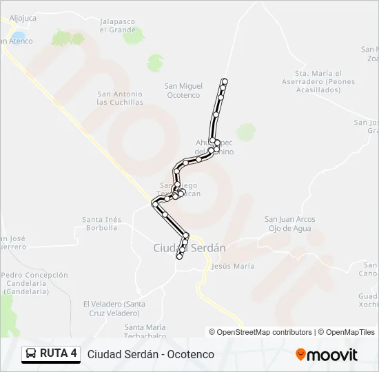 RUTA 4 Bus Line Map