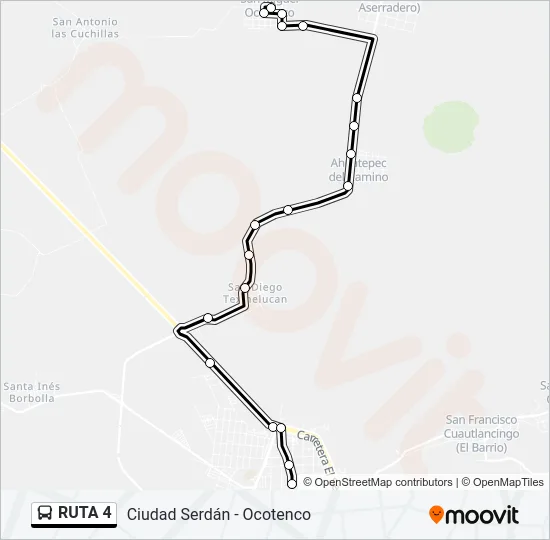 RUTA 4 Bus Line Map