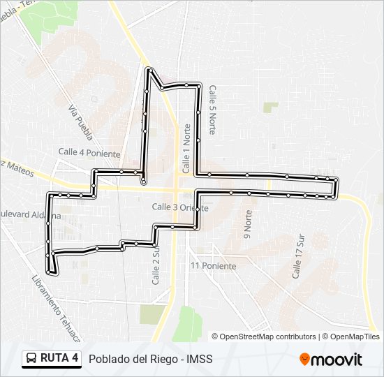 RUTA 4 bus Line Map