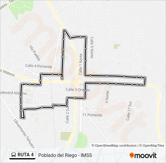 RUTA 4 Bus Line Map