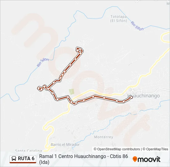 RUTA 6 Bus Line Map