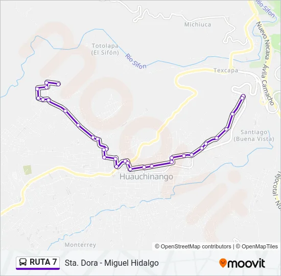RUTA 7 Bus Line Map