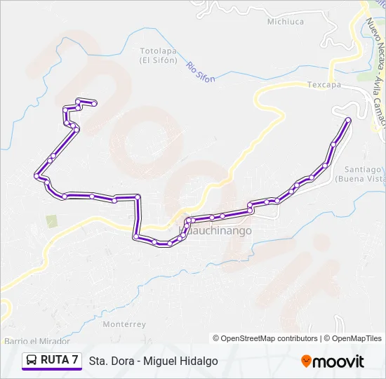 RUTA 7 Bus Line Map