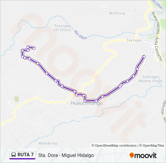 RUTA 7 Bus Line Map