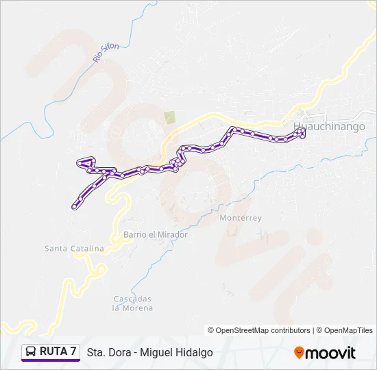 RUTA 7 Bus Line Map