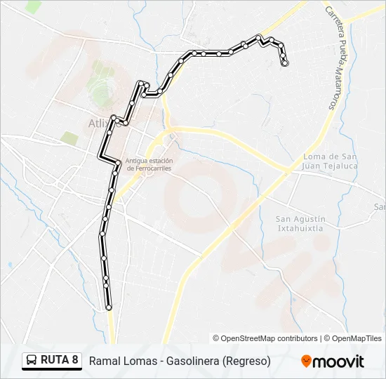 RUTA 8 Bus Line Map