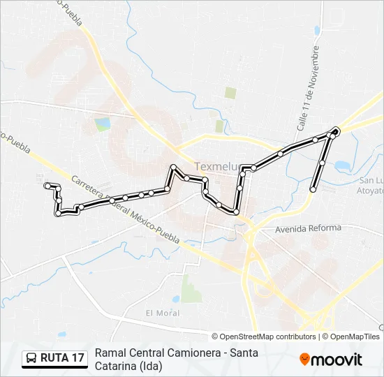 RUTA 17 Bus Line Map