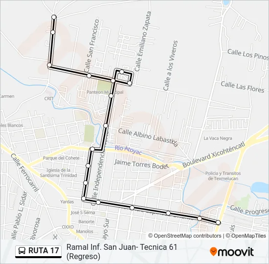 RUTA 17 Bus Line Map