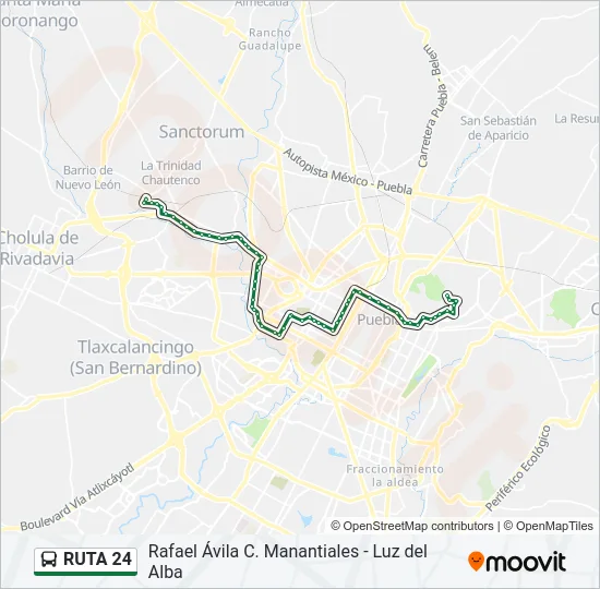 RUTA 24 Bus Line Map