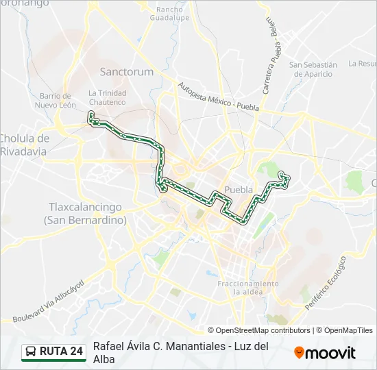 RUTA 24 Bus Line Map