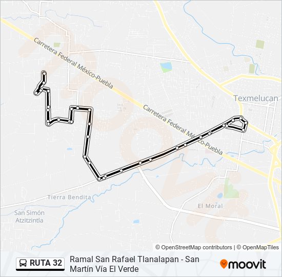 RUTA 32 bus Line Map