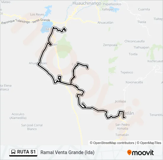 RUTA S1 Bus Line Map