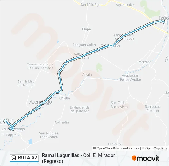 RUTA S7 Bus Line Map