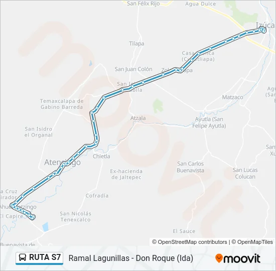 RUTA S7 Bus Line Map