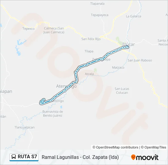 RUTA S7 Bus Line Map