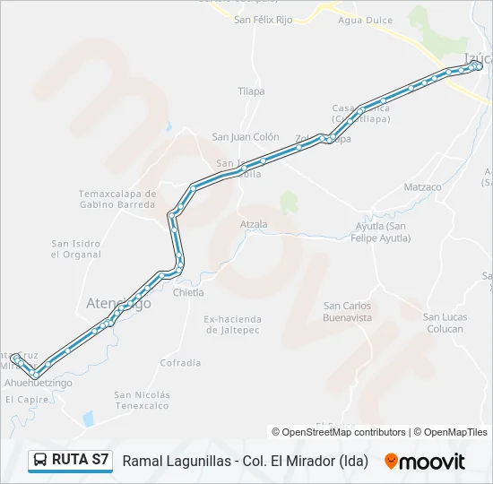 RUTA S7 Bus Line Map
