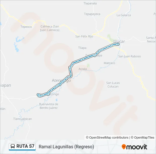 RUTA S7 Bus Line Map