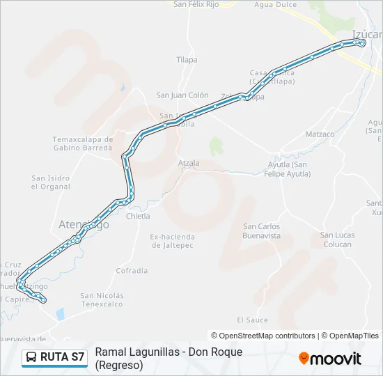 RUTA S7 Bus Line Map