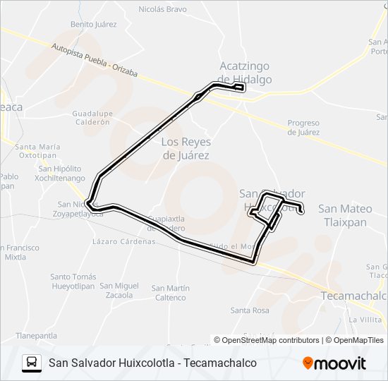 Mapa de RUTA S13 de autobús