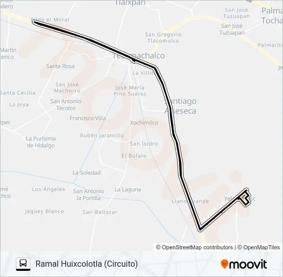 RUTA S18 Bus Line Map