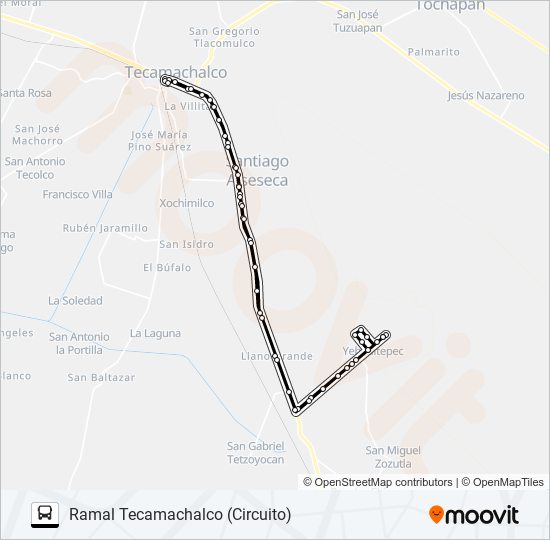 Mapa de RUTA S18 de autobús