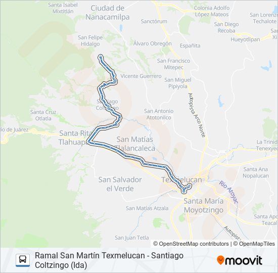 Mapa de RUTA S26 de autobús